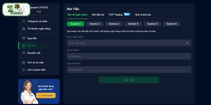 Các quy tắc cần đáp ứng trước khi rút tiền ZBET