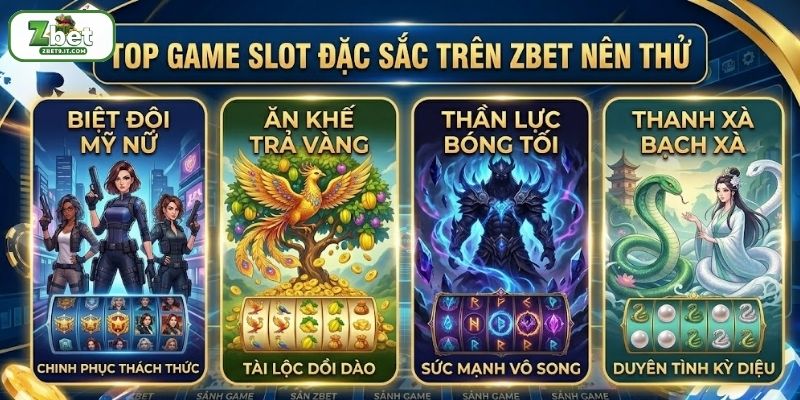 Hé lộ 3+ game slot hấp dẫn trên ZBET
